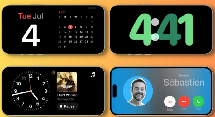 宣恩苹果手机维修分享iOS17横屏充电待机显示有什么好处 