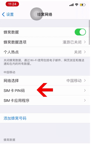 宣恩苹果14维修网分享如何给iPhone14的SIM卡设置密码 