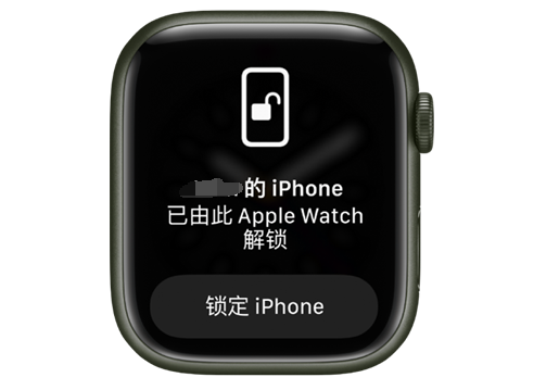 宣恩苹果手机维修分享用 AppleWatch 解锁配备面容 ID 的 iPhone方法 