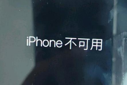 宣恩苹果服务网点分享锁屏界面显示“iPhone 不可用”如何解决 