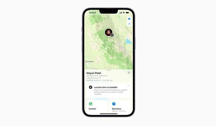 宣恩苹果14维修分享iPhone14系列中 FindMy功能通过卫星分享位置方法教程 