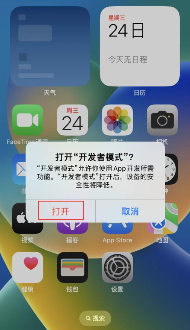 宣恩苹果手机维修分享如何打开开发者模式 